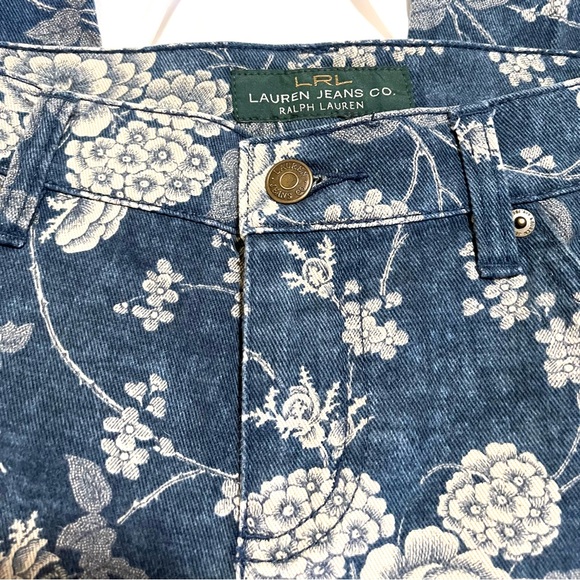 Lauren Ralph Lauren, LRL, Floral Modern Ankle Jeans, Women’s Size 4, Excellent! - Picture 2 of 7